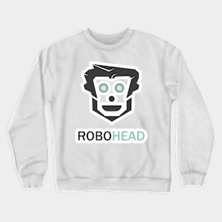 Smart Robot Sticker vector logo. Robot technology logo vector. Cute Robot sticker logo template design. Crewneck Sweatshirt